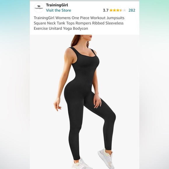 Amazon Pants - Amazon Jumpsuit Ribbed Bodysuit 🖤